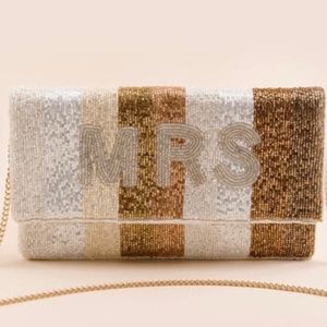 MRS Handbag | Beaded, ombré Mrs. Crossbody